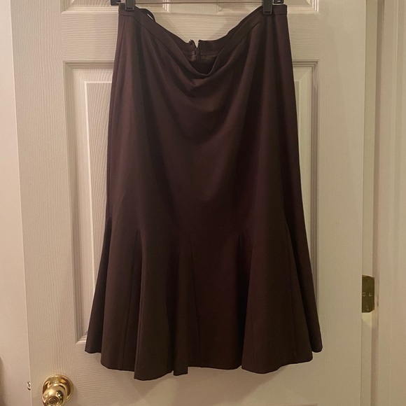 Brown Flare Skirt - Picture 1 of 4